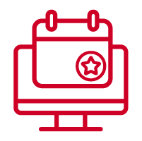 Online events icon red
