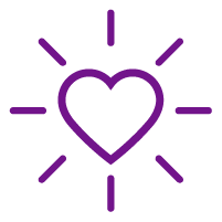 Wellbeing icon purple