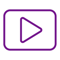 Video icon purple